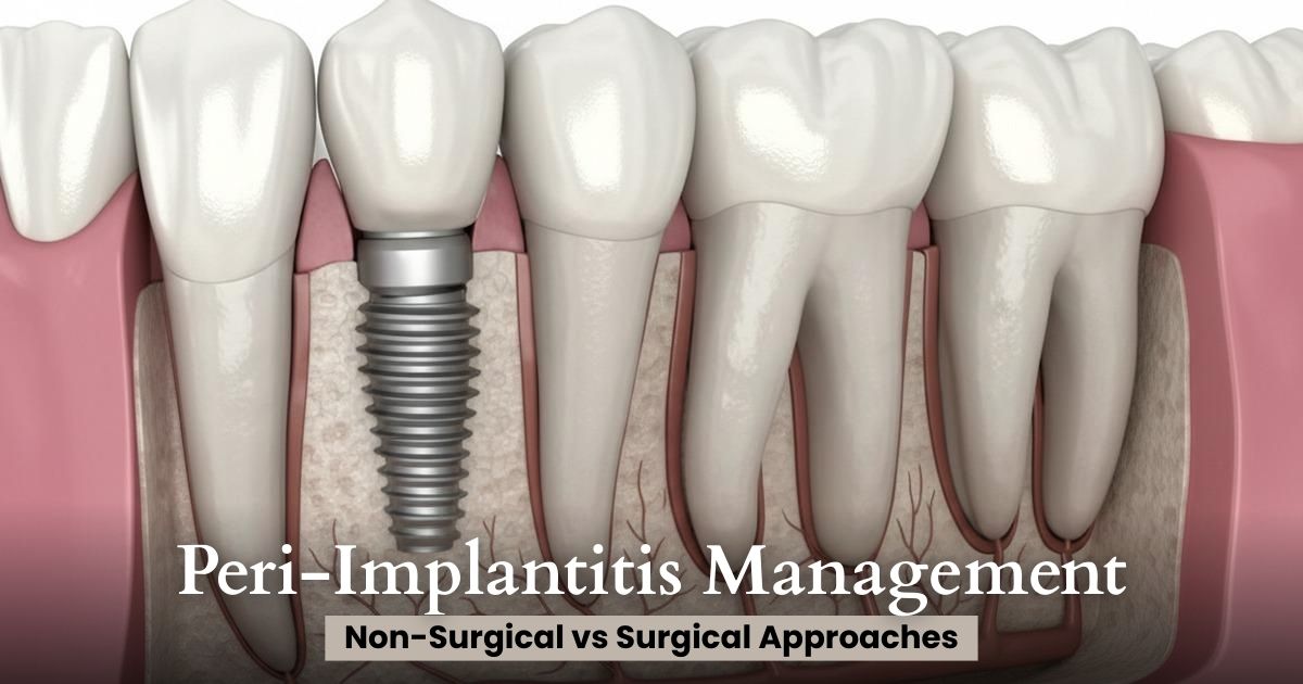 Peri-Implantitis Management: Non-Surgical vs Surgical Approaches