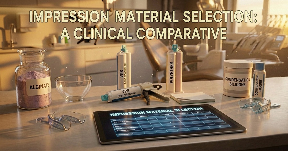 Impression Material Selection: VPS, Polyether, C. Silicone &amp; Alginate